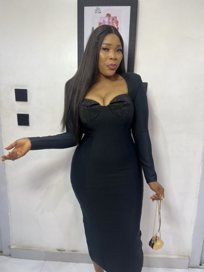 Luxury midi length bandage dress - Image 2
