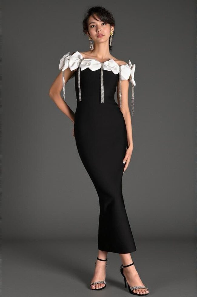 Luxury Bandage Long Dress – Sculpted Elegance & Red-Carpet Glamour