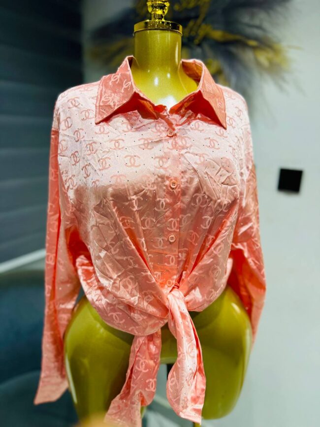 Statement silky shirt Free size - Image 6