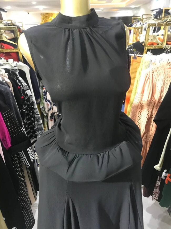 Black Peplum Skirt Set - Image 2