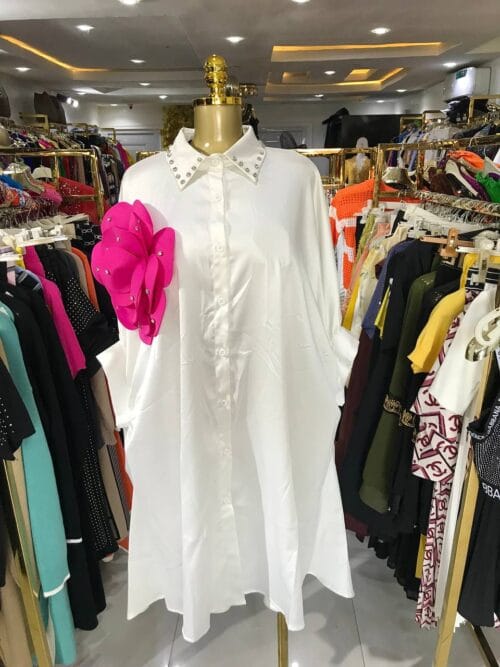 Silky Rose Bubu Dress
