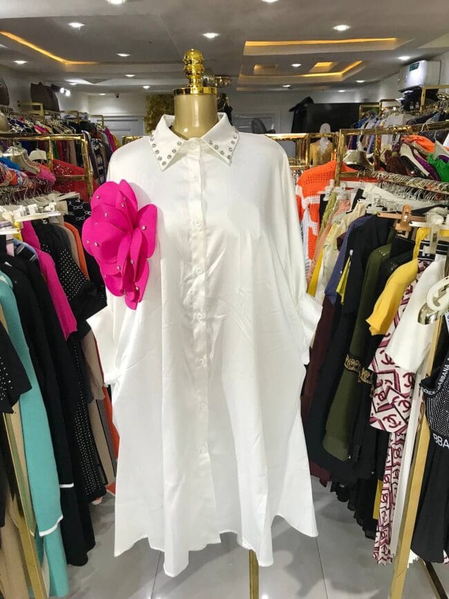 Silky Rose Bubu Dress