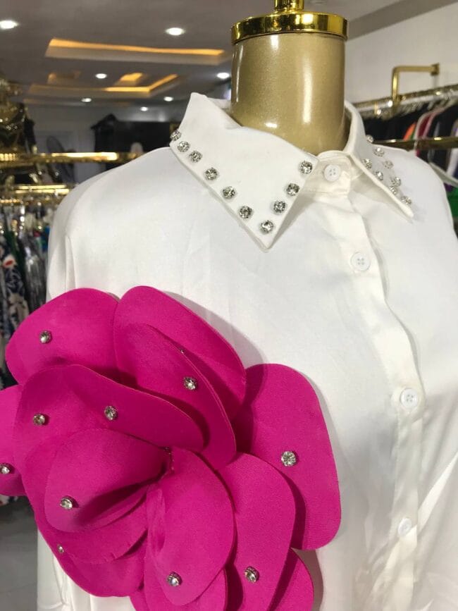 Silky Rose Bubu Dress - Image 5