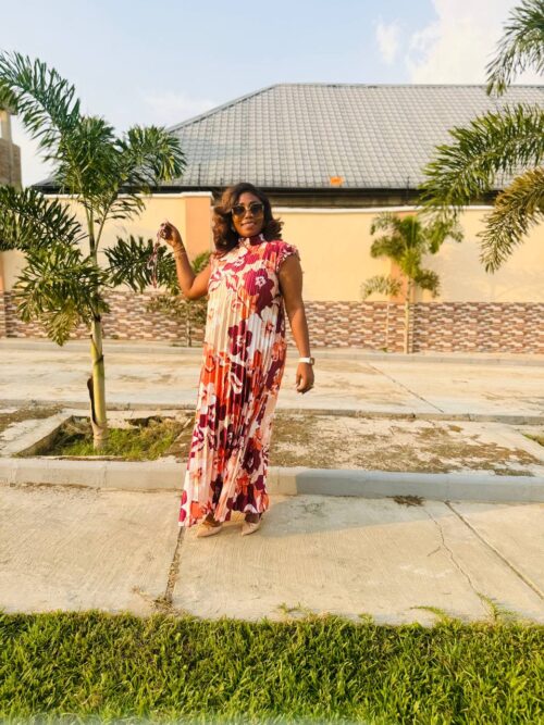 Flora Sunray maxi dress