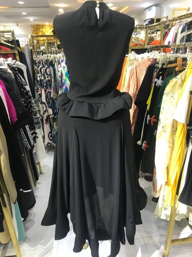Black Peplum Skirt Set - Image 3