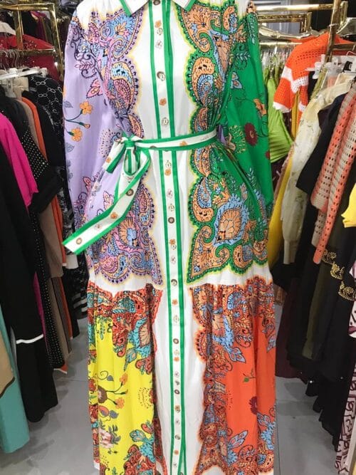 Floral Silky Maxi Dress