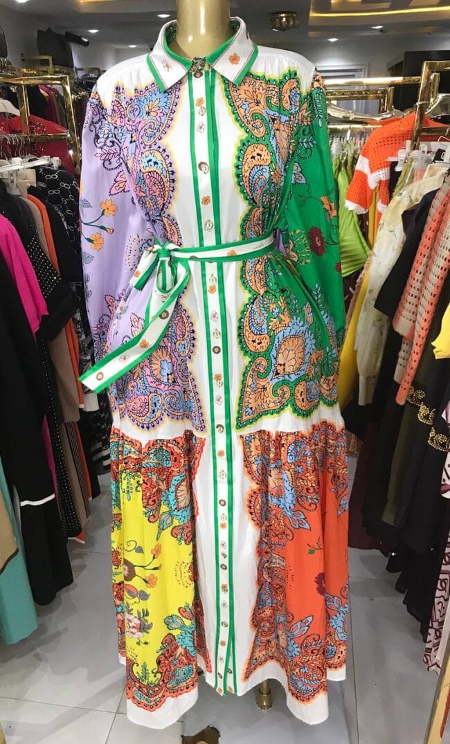 Floral Silky Maxi Dress