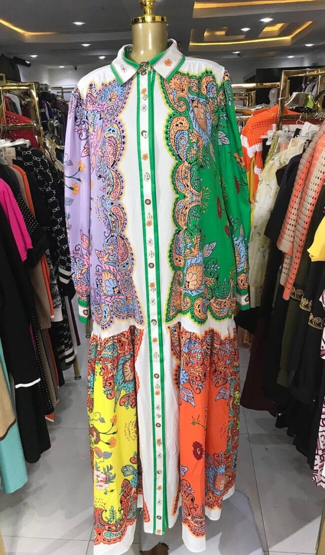 Floral Silky Maxi Dress - Image 2
