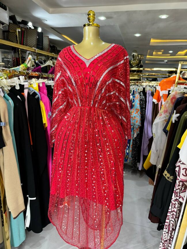 Vintage red dress - Image 2