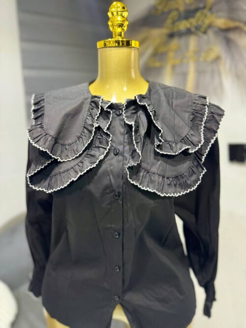 Cotton cape shirt