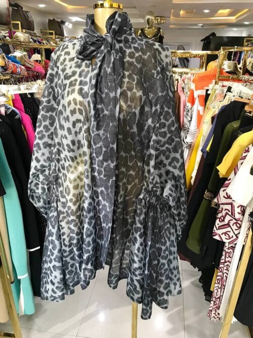 Leopard Organza Dress Top