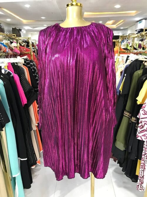Short Metallic Free Dress