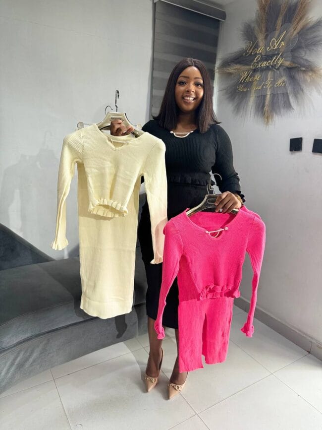 Sweat Crop Skirt Set - Image 2