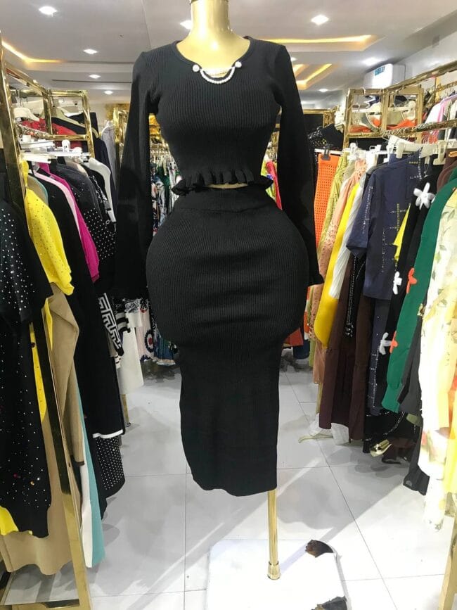 Sweat Crop Skirt Set - Image 3