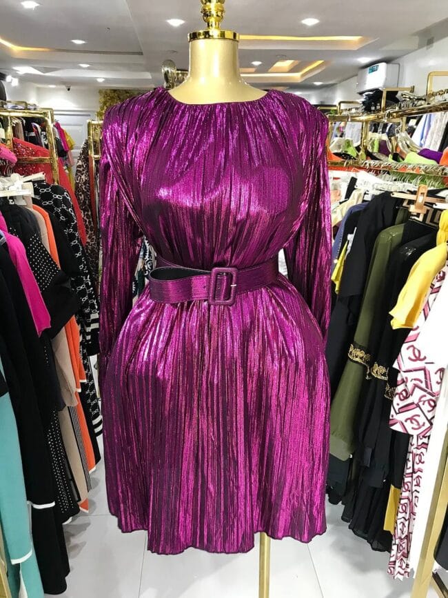 Short Metallic Free Dress - Image 2