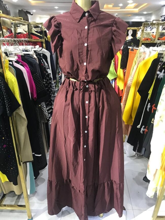 Crop top and skirt chiffon set - Image 2
