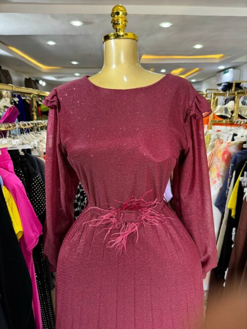 Beautiful evening wine dress