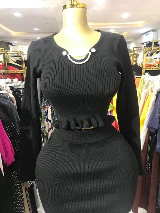 Sweat Crop Skirt Set - Image 4