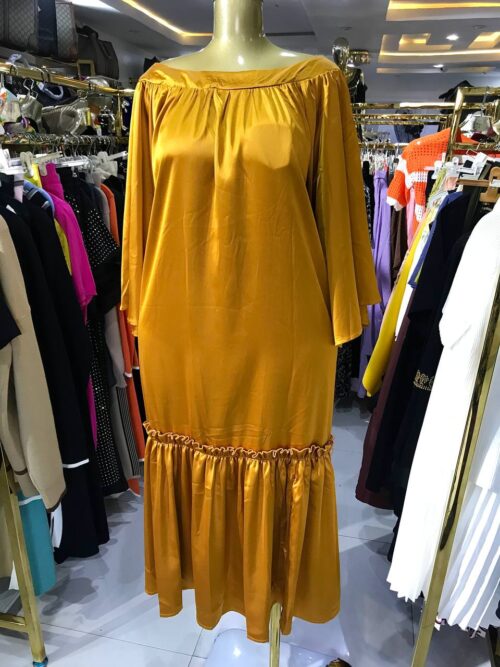 Silky hem dress