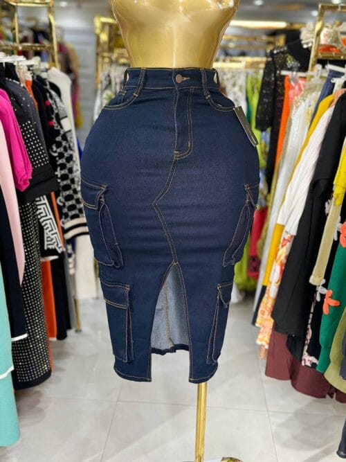 Combat Jean Skirt
